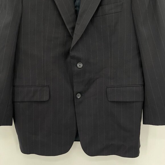 Burberry London 100% Wool Black Jacket Mens Size 40 - Picture 4 of 8